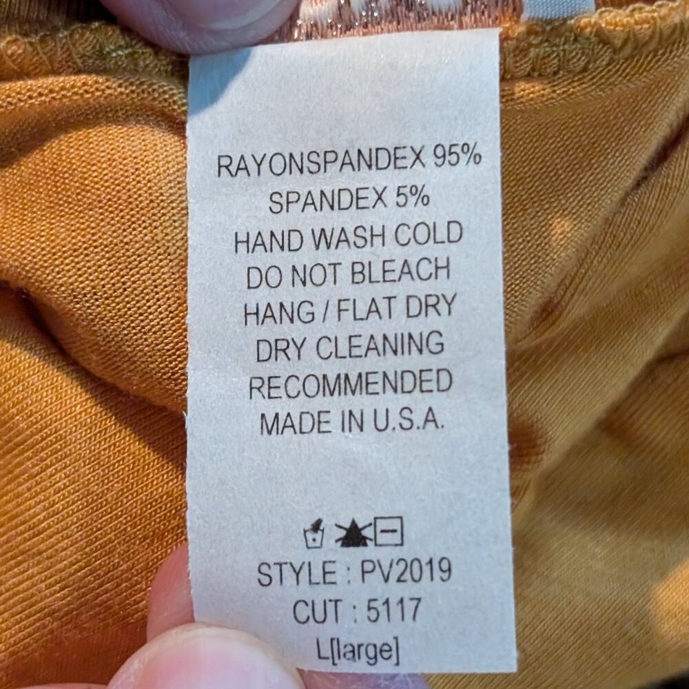 Vibrant Yellow (Mustard) Rayon/Spandex Maxi Dress Size Large NWT - Picture 6 of 8